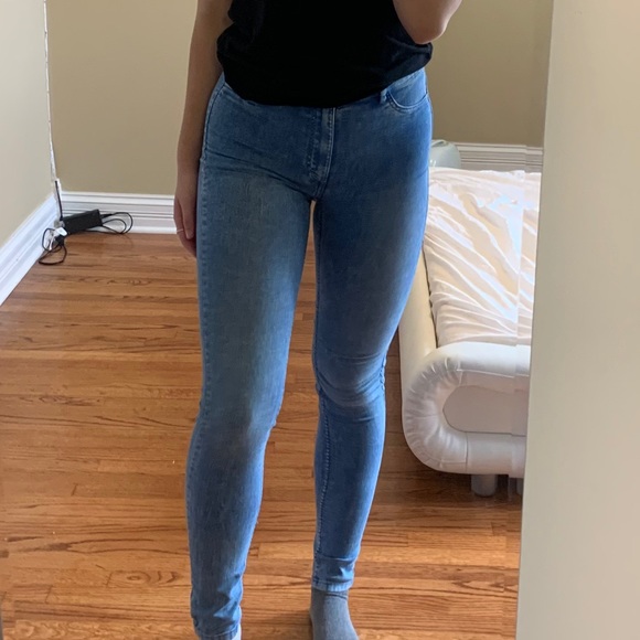 H&M Pants - H&M- High waisted Light Blue Jeans